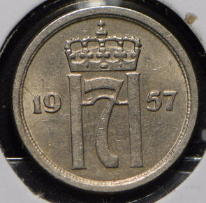 Norway 1957 25 Ore Honey Bee animal  900284 combine shipping