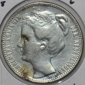 Netherlands 1898 Gulden Lion animal N0217 combine shipping