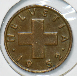 Switzerland 1952 Rappen 901857 combine shipping