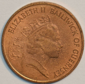 Guernsey 1985 Penny Edible Crab animal 903696 combine shipping