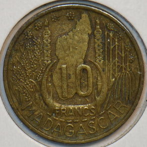 France 1953 10 Francs Madagascar 195570 combine shipping