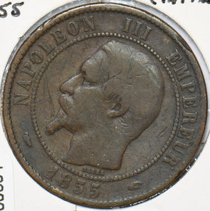 France 1855 10 Centimes Eagle animal 900594 combine shipping