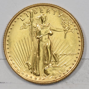 1986 $10 1/4oz Gold Eagle American Gem BU GL0290