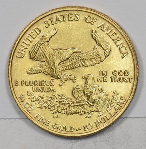 1986 $10 1/4oz Gold Eagle American Gem BU GL0294