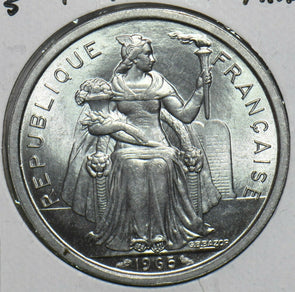 French Polynesia 1965 2 Francs 297875 combine shipping