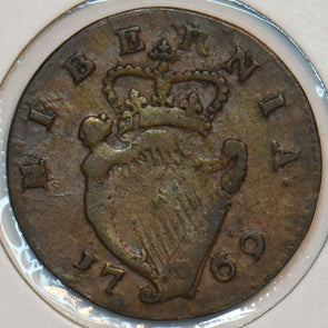 Ireland 1769 1/2 Penny I0516 combine shipping