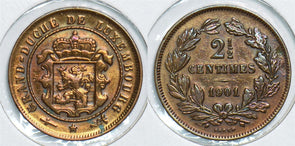 Luxembourg 1901 2 1/2 Centimes 198560 combine shipping
