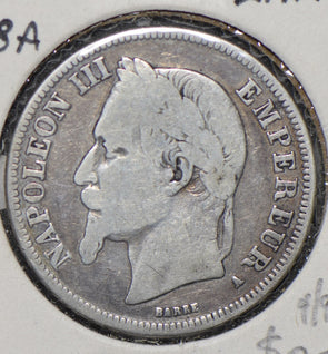 France 1868 2 Francs  290635 combine shipping