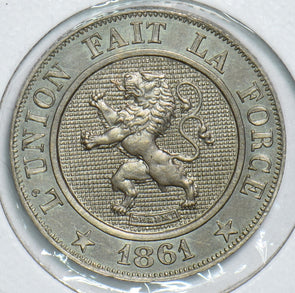Belgium 1861 10 Centimes 240997 combine shipping