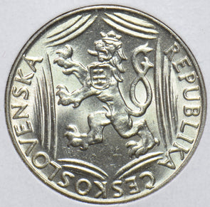 Czechoslovakia 1948 100 Korun naked man Lion animal 293588 combine shipping