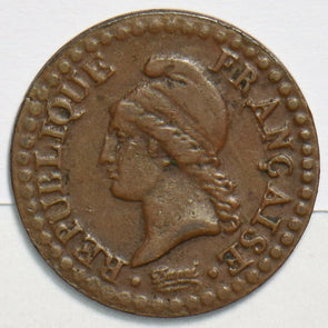 France 1798 ~99 Centime L'AN-7 491469 combine shipping
