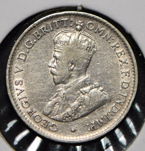 Australia 1917 3 Pence Kangaroo animal Emu  292014 combine shipping