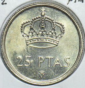 Spain 1982 25 Pesetas 198459 combine shipping