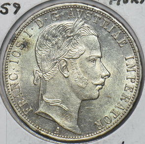 Austria 1859 Florin Eagle 490884 combine shipping