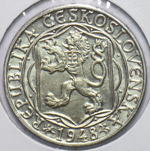 Czechoslovakia 1948 100 Korun Lion animal Bear 192558 combine shipping