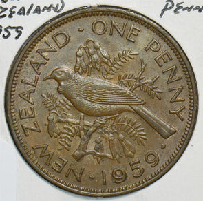 New Zealand 1959 Penny Tui Bird 198893 combine shipping