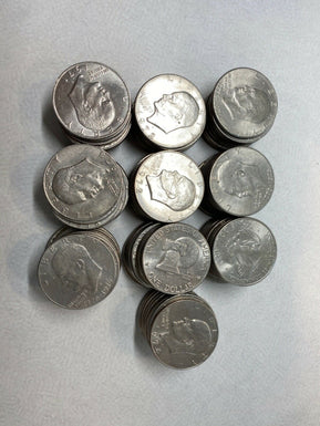 Eisenhower Dollars IKE Dollars  Lot of 100 Bulk AU/UNC
