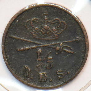 Denmark 1842 1/5 Skilling 296249 combine shipping