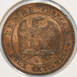 France 1862 K 2 Centimes Eagle animal 296710 combine shipping