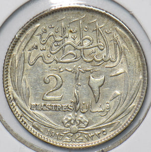Egypt 1917 2 Piastres 490872 combine shipping