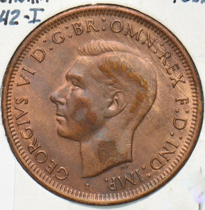 Australia 1942 Georgivs VI Penny Kangaroo animal 192019 combine shipping