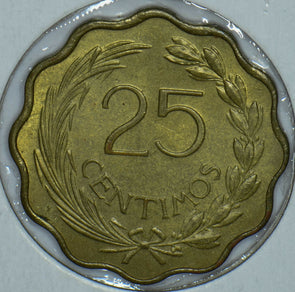 Paraguay 1953 25 Centimos Lion animal 150449 combine shipping