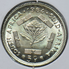 South Africa 1964 5 Cents 294459 combine shipping