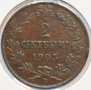 Italy 1903 R 2 Centesimi 295400 combine shipping