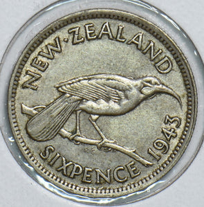 New Zealand 1943 6 Pence Bird 198291 combine shipping