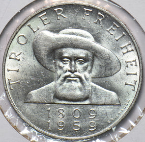 Austria 1959 KM 2888 50 Schilling Eagle animal UNC 293900 combine shipping