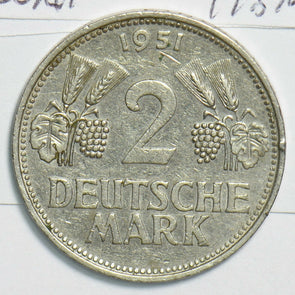Germany 1951 2 Mark 298156 combine shipping