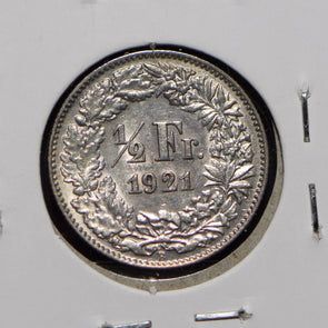 Switzerland 1921 1/2 Franc  191742 combine shipping
