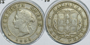 Jamaica 1885 1/2 Penny 198514 combine shipping