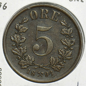 Norway 1896 5 Ore 298389 combine shipping