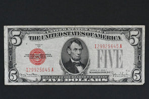 US 1928 F $5 F+ United States Notes Red Seal RN0052 combine shipping