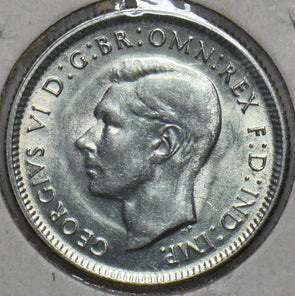 Australia 1943 S Shilling Merino ram animal 902624 combine shipping