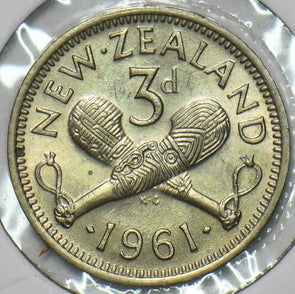New Zealand 1961 3 Pence 196458 combine shipping