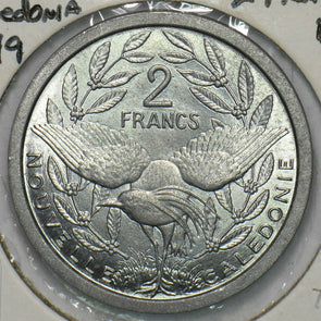 French New Caledonia 1949 2 Francs Bird animal BU 297834 combine shipping