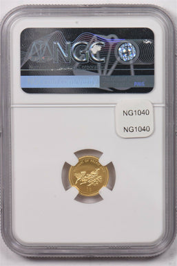 Palau 2001 Dollar gold Fish animal NGC Proof 70 Ultra Cameo 0.5 gram gold. 2 gli