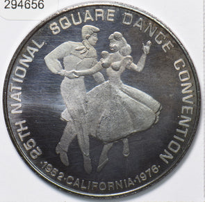 1976 silver Token 25th National Square Dance Convention 294656 combine shipping