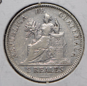 Guatemala 1897 2 Reales Quetzal animal  290169 combine shipping
