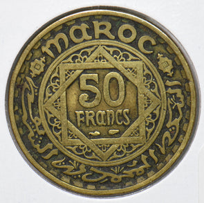 Morocco 1951 AH 1371 50 Francs 901575 combine shipping