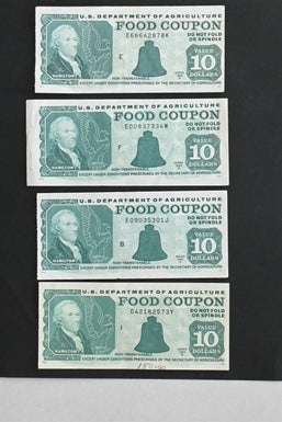 US 1994 -97 USDA $10 Food Coupons AU Lot of 12 RC0716 combine shipping
