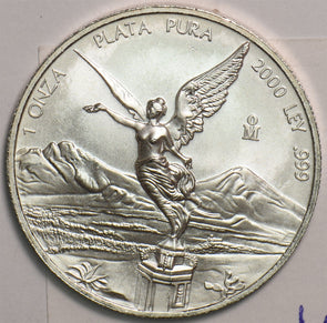 Mexico 2000 Medal 1 Oz Silver Coin Eagle with Snake M0379 combine shipping