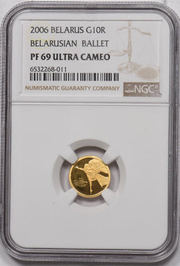 2006 Gold 1/25th oz ballet gold NGC Proof 69UC NG1789
