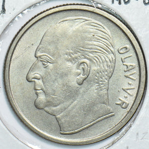 Norway 1961 Krone AU UNC Horse 153928 combine shipping