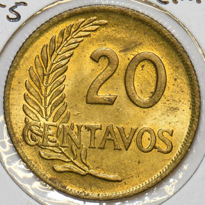 Peru 1955 20 Centavos 297714 combine shipping