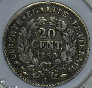 France 1850 Republique Francaise 20 Centimes 290585 combine shipping