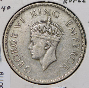 British India 1940 Rupee  150119 combine shipping