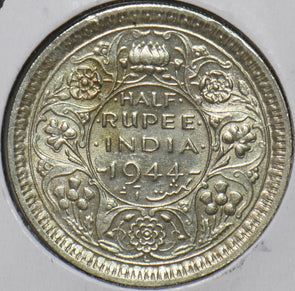 British India 1944 1/2 Rupee 194197 combine shipping